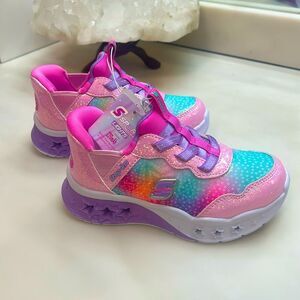 Skechers Kids' Star Light-Up Sneakers - Purple and Pink, NWT size 9